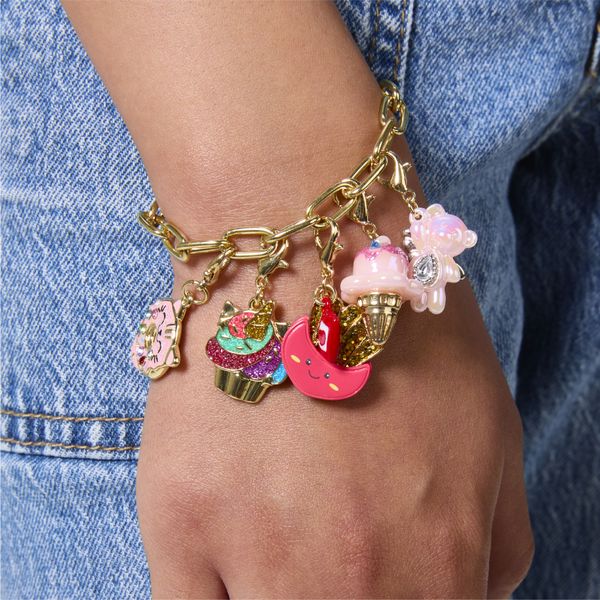 Fao schwarz® - bracciale charm squad gold con maglie oversize - FAO Schwarz