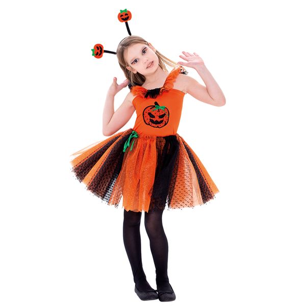 Costume travestimento halloween zucchetta bambina taglia unica bimbi - CARNAVAL QUEEN