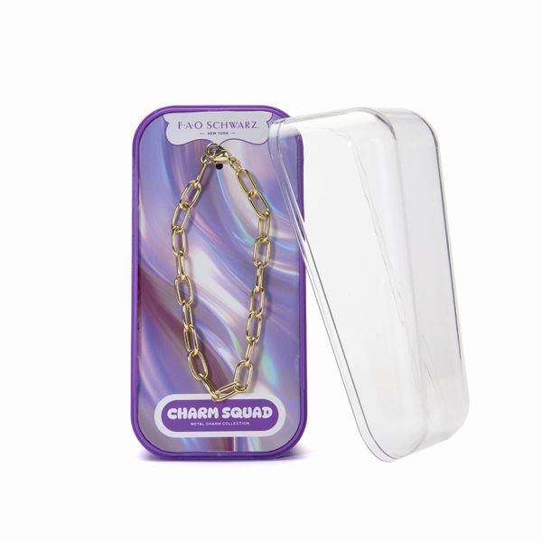 Fao schwarz® - bracciale charm squad gold con maglie oversize - FAO Schwarz