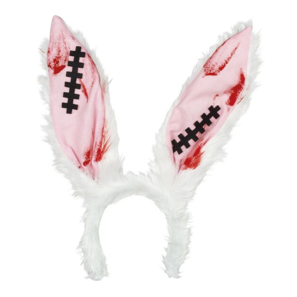Cerchietto coniglio bianco con ferite – accessorio halloween - CIAO