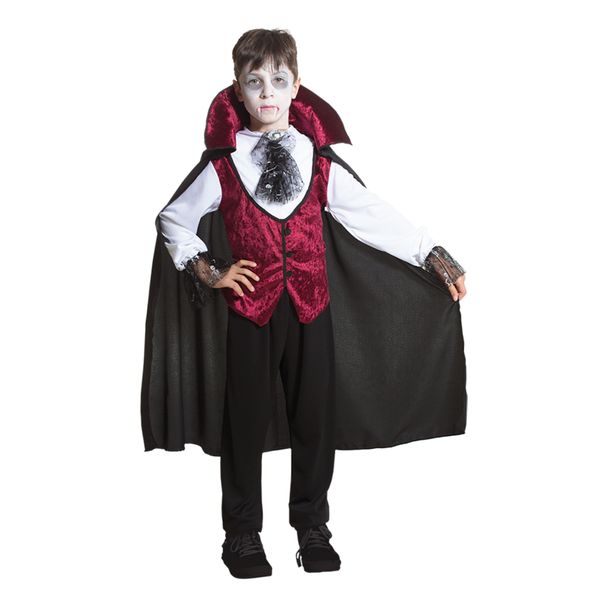 Costume travestimento halloween vampiro tenebroso bambino taglia 5/6 anni - CARNAVAL QUEEN