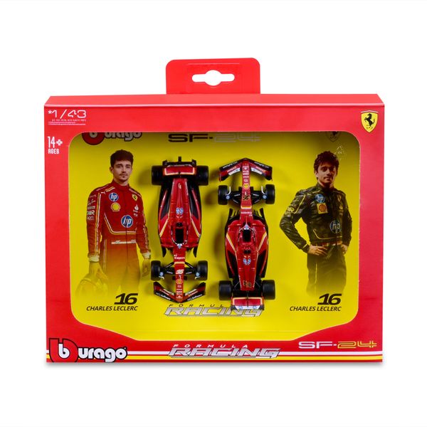 2pack auto ferrari f1 sf-24 leclerc imola&monza livery 1:43 - BBURAGO