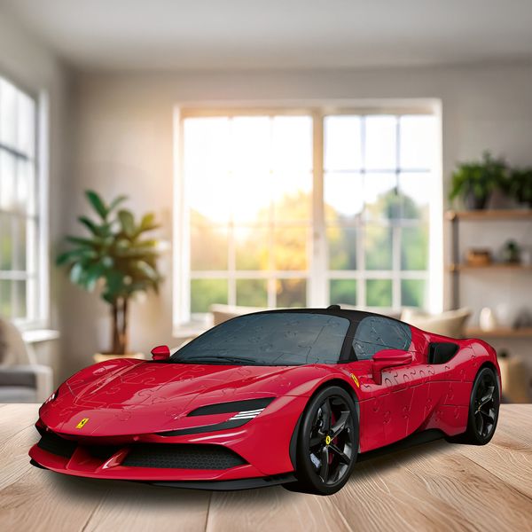 Ravensburger - puzzle 3d iconics: ferrari sf90 stradale - l'iconica supersportiva di maranello in puzzle 3d - RAVENSBURGER, RAVENSBURGER 3D PUZZLE