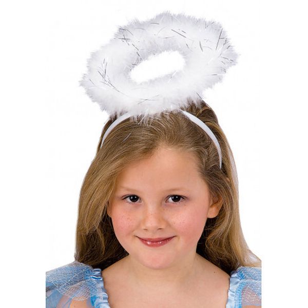 Cerchietto angelo halloween con marabout - CARNIVAL TOYS