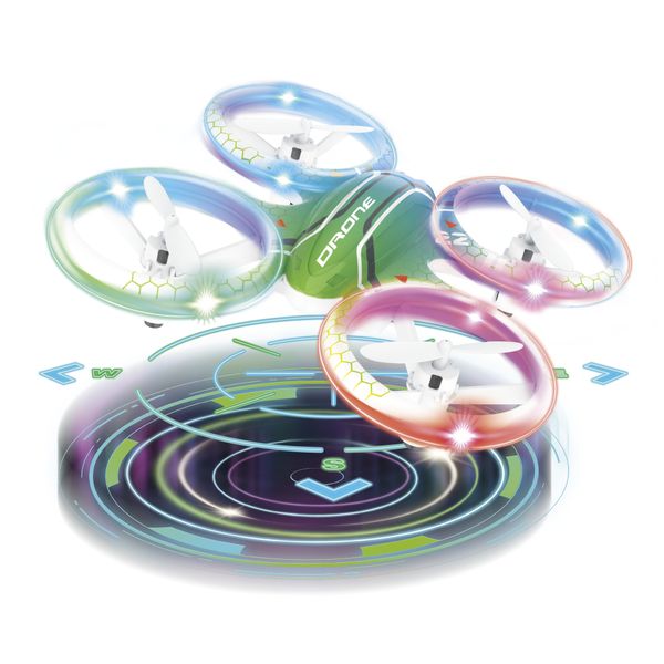 Glow drone compatto - drone led con funzioni smart - MOTOR & CO R/C