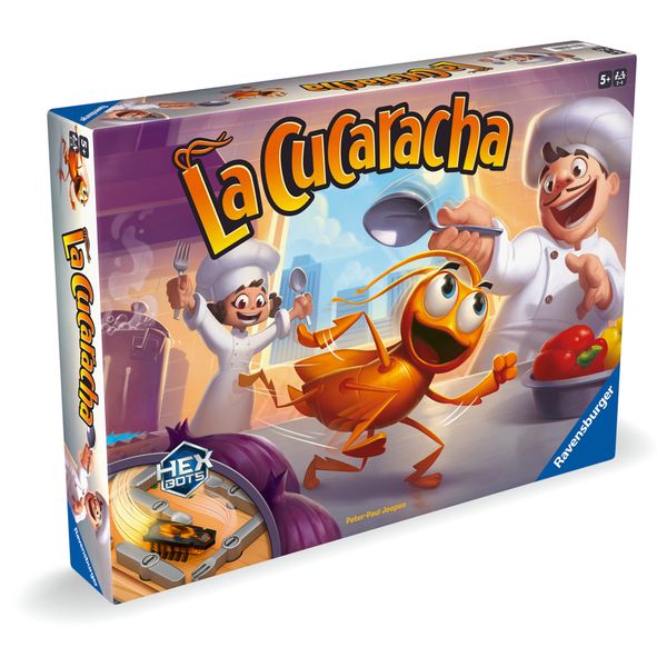 Ravensburger 22440 - la cucaracha - gioco d'azione con scarafaggio elettronico per grandi e piccini, per 2-4 giocatori, per bambini dai 5 anni - RAVENSBURGER