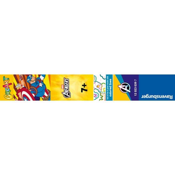Ravensburger - creart serie e captain america kit dipingi con numeri 7+ - Avengers