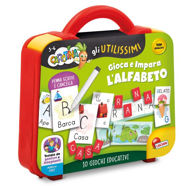 Carotina valigetta gioca e impara alfabeto - LISCIANI