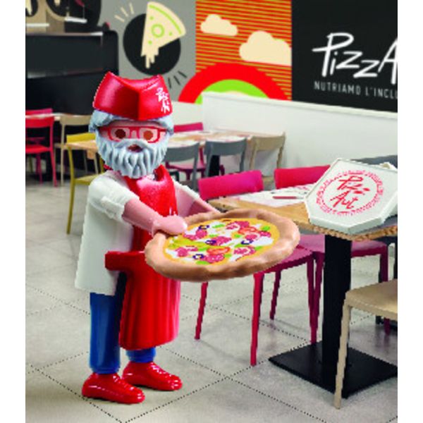 Playmobil 72157 pizzaut nico acampora - esclusiva toys center - Playmobil