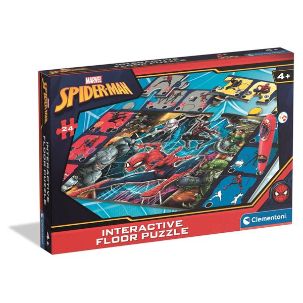 Clementoni - spiderman - tappeto gigante interattivo - 16497 - CLEMENTONI, Spiderman