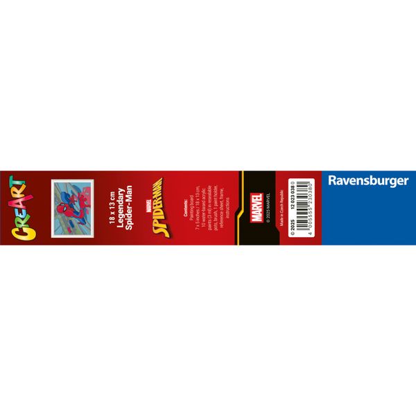 Ravensburger - creart serie e spider-man kit dipingi con i numeri 7+ - Spiderman