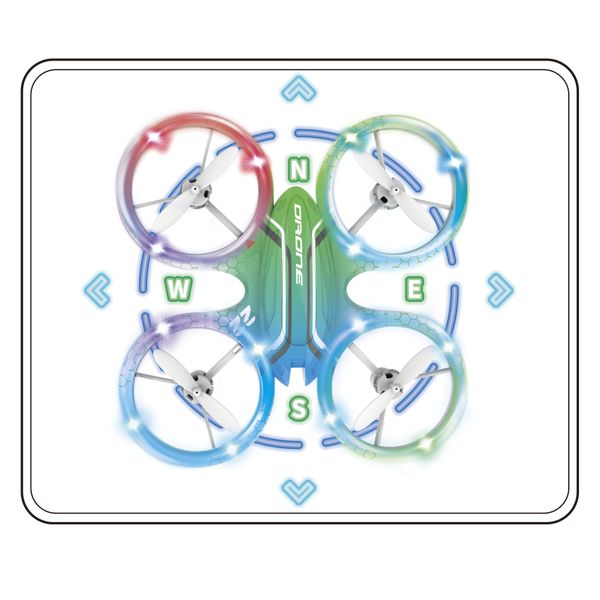 Glow drone compatto - drone led con funzioni smart - MOTOR & CO R/C