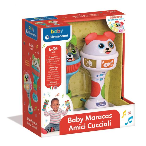 Clementoni - baby maracas amici cuccioli - 17985 - CLEMENTONI
