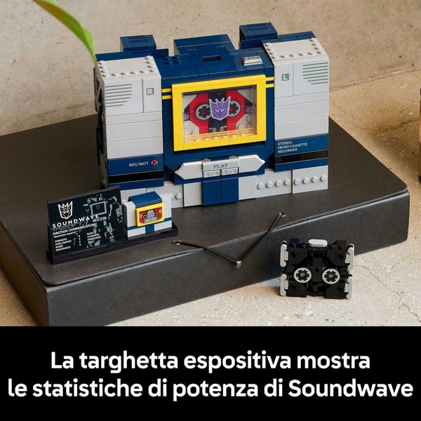 Lego - 10358 - icons transformers soundwave da collezione - TRANSFORMER, LEGO ICONS
