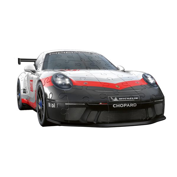Puzzle 3d iconico: porsche 911 gt3 cup - una vera icona delle auto sportive in un dettagliato modello in scala 1:18 - RAVENSBURGER