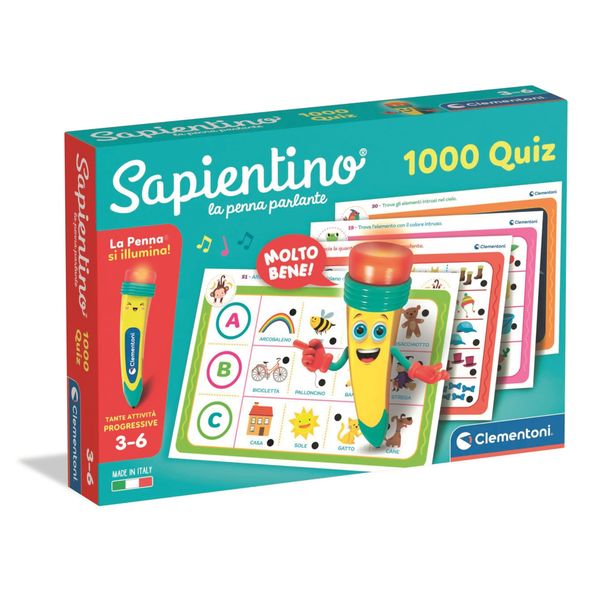 Clementoni - la penna parlante 1000 quiz - 16495 - CLEMENTONI, SAPIENTINO