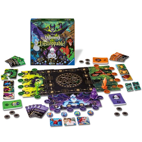 Ravensburger 24694 - disney villainous unstoppable! gioco da tavolo famiglia - Disney