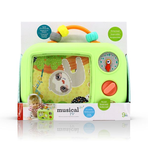 Musical tv interattiva per bambini - animaletti e melodie giocose - 9m+ - INFANTINO