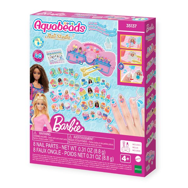 Aquabeads nails studio - barbie nail designer kit - unghie che si attaccano con l'acqua - AQUABEADS