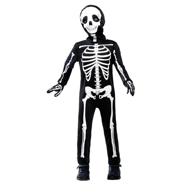 Costume scheletro fluo bambino halloween - CARNAVAL QUEEN