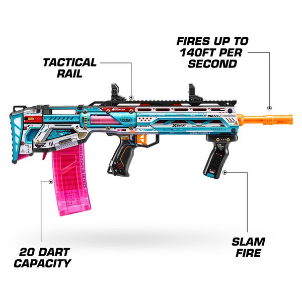 Xshot skins pro series 1 long shot blaster (40 darts) - X-SHOT