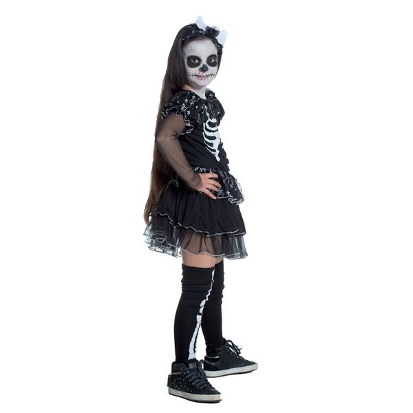 Costume scheletrina bambina halloween - CARNAVAL QUEEN