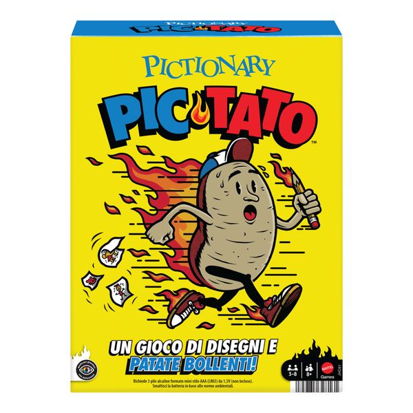 Pictionary pic-tato gioco patata bollente con lavagne e pennarelli - mattel games - PICTIONARY