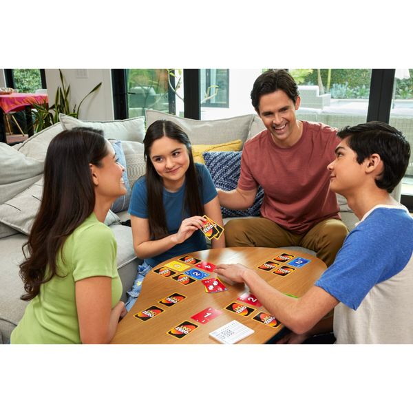 Mattel games - uno zero, nuova versione dell'iconico gioco, vinci con il punteggio più basso, blocco segnapunti incluso, 2-8 giocatori - UNO