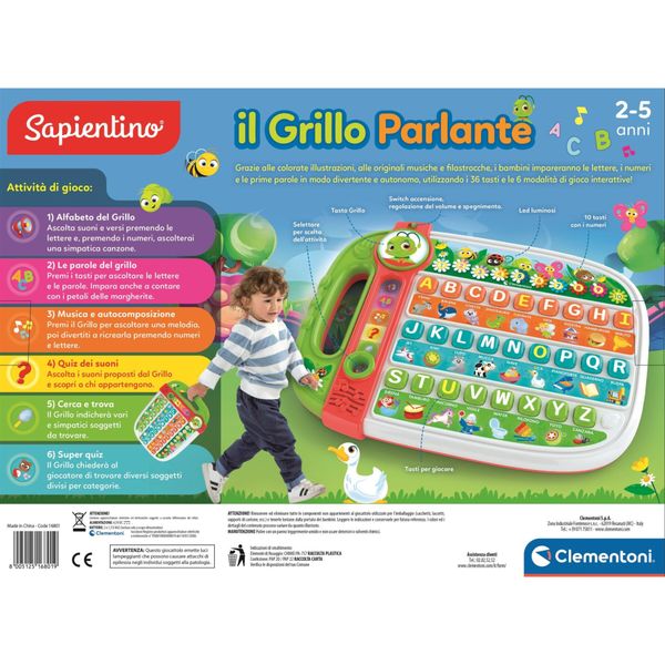 Clementoni - sapientino - il grillo parlante abc - 16801 - SAPIENTINO