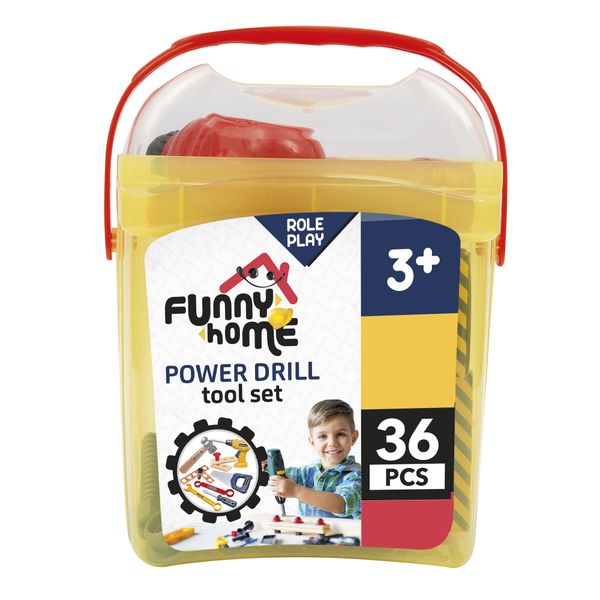Set attrezzi bambini 36 pezzi in secchiello trasportabile - FUNNY HOME