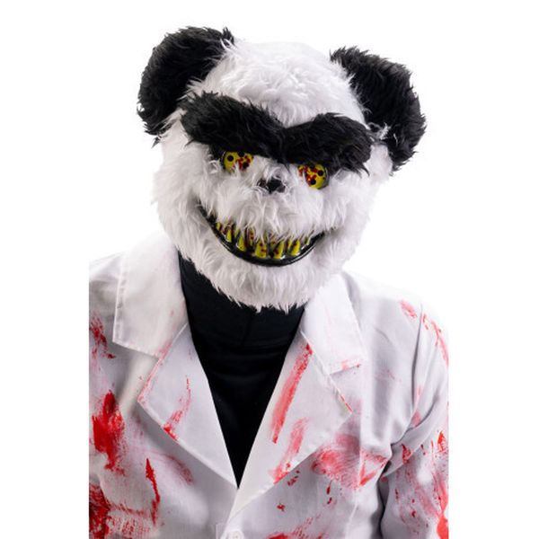 Maschera panda horror halloween in plastica con peluche - CARNIVAL TOYS