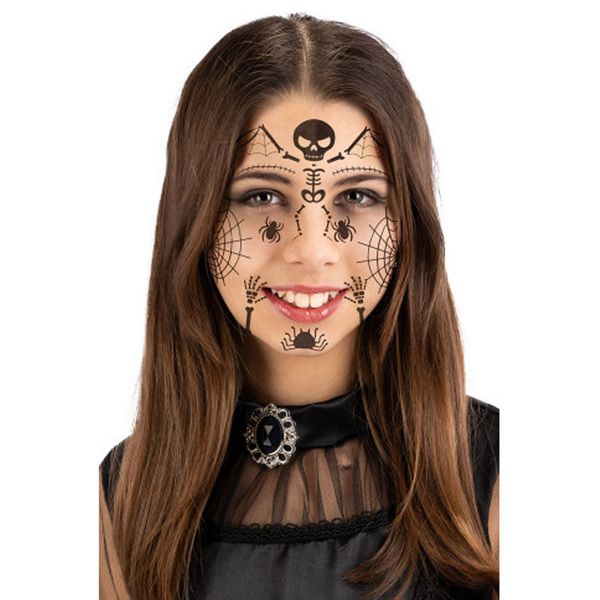 Cartella tatuaggi viso in diverse fantasie - CARNIVAL TOYS