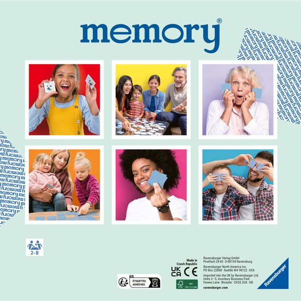 Ravensburger 24853 memory® pokémon - il famosissimo gioco di memoria con 32 coppie di carte, per 2-8 fan dei pokémon dai 3 anni in su - POKEMON