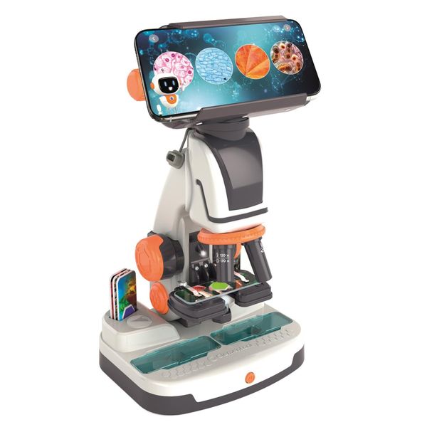 Clementoni - explorer scope - microscopio interattivo con a.i. e telecamera wifi - 19387 - CLEMENTONI