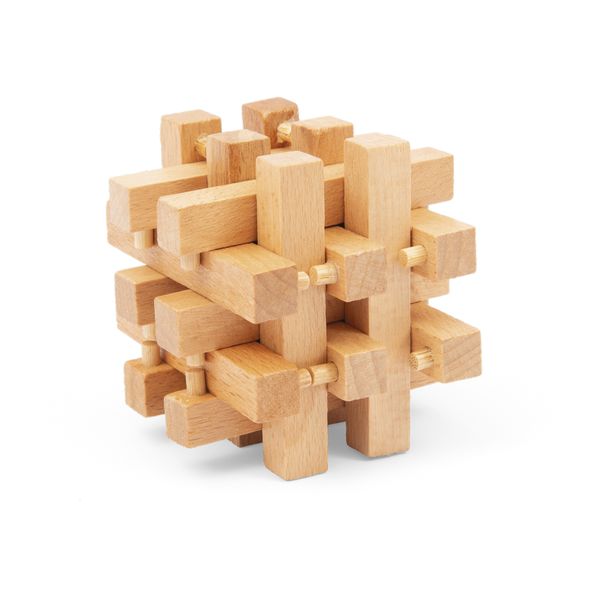 4 rompicapi in legno - giochi di logica e concentrazione - ZIG ZAG