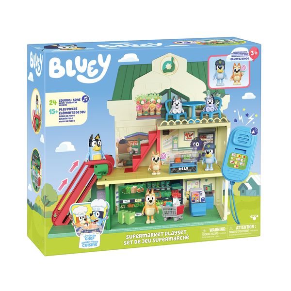Bluey - il supermercato di bluey e bingo - tanti accessori e suoni - BLUEY