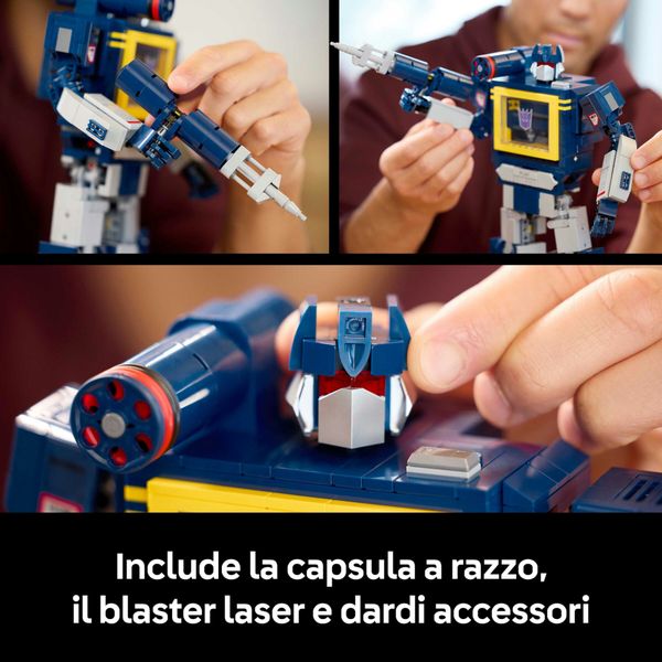 Lego - 10358 - icons transformers soundwave da collezione - TRANSFORMER, LEGO ICONS