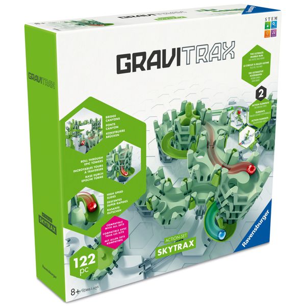 Gravitrax skytrax – set espansione con torri, scivoli e tunnel - GRAVITRAX