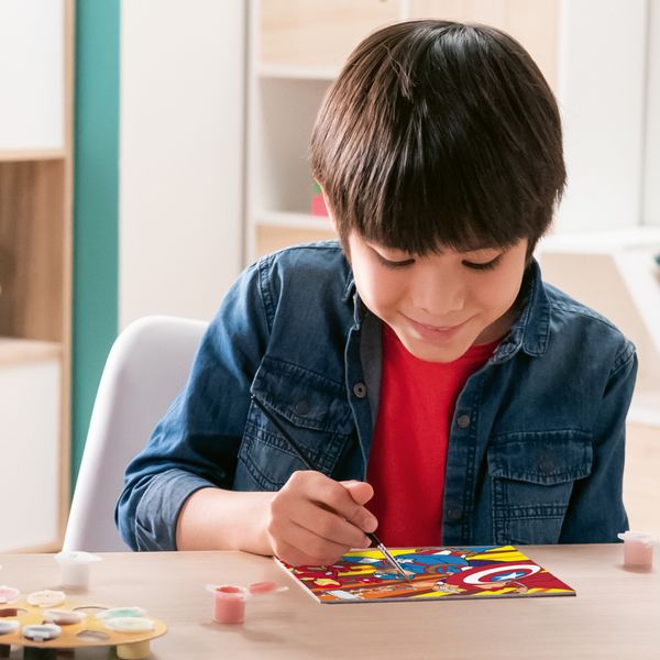 Ravensburger - creart serie e captain america kit dipingi con numeri 7+ - Avengers