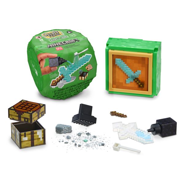 Mga's miniverse™ make it mini™ minecraft - crafting, estrazione mineraria, pixel, strumenti, animali, fai da te, non edibile - MINIVERSE MGA