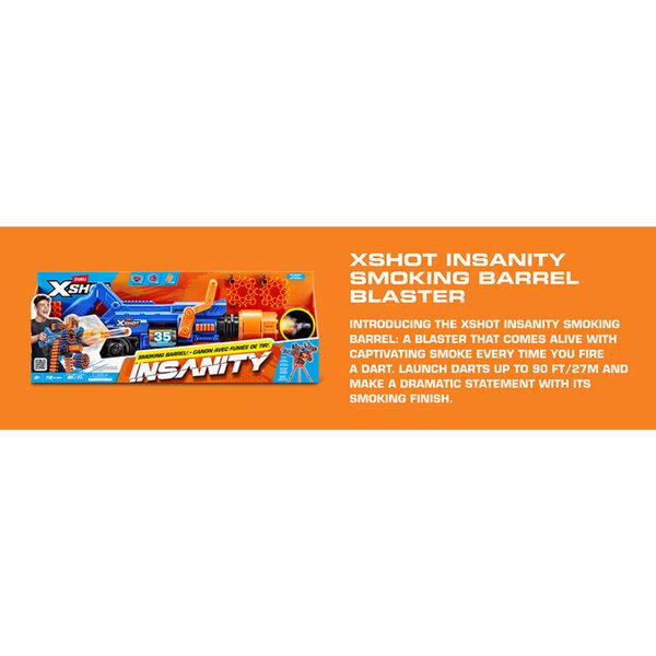 Xshot insanity smoking barrel blaster - X-SHOT