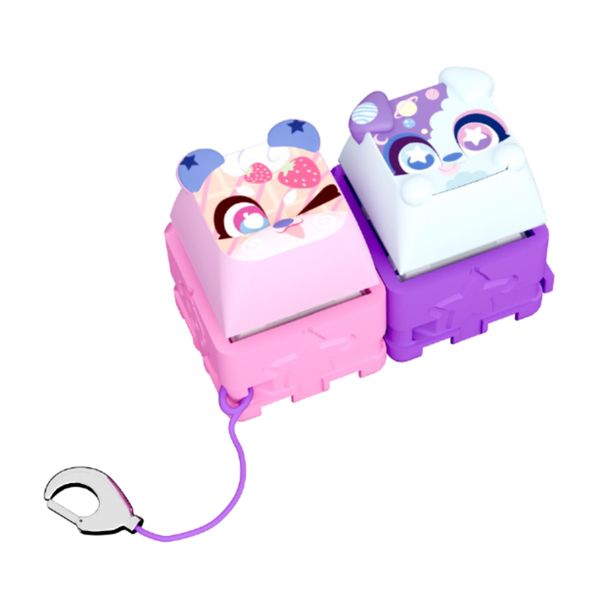 Clickeez - 2 tasti click toy - effetto asmr - fidget toy - 70 personaggi carini ed esclusivi da collezione - da 6 anni - 