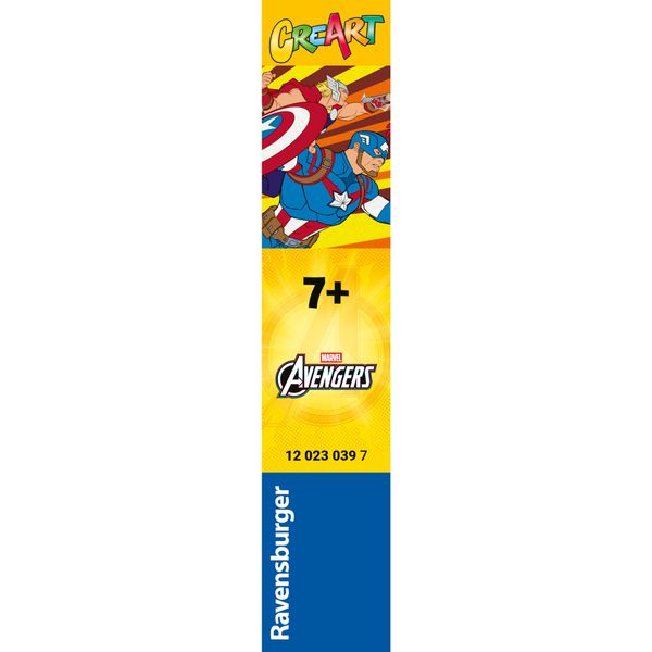 Ravensburger - creart serie e captain america kit dipingi con numeri 7+ - Avengers