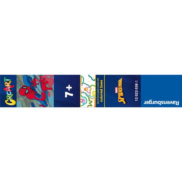 Ravensburger - creart serie e spider-man kit dipingi con i numeri 7+ - Spiderman