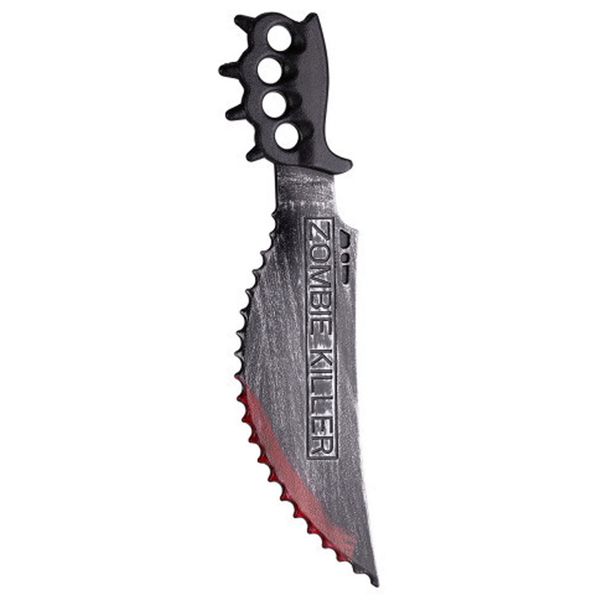 Coltello zombie halloween insanguinato 50 cm - CARNIVAL TOYS