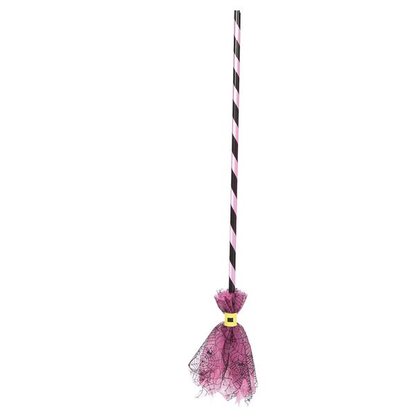 Scopa strega con ragnatela 85 cm - RUBIE'S