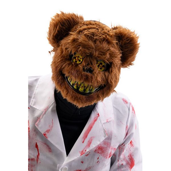 Maschera orso horror halloween in plastica con peluche - CARNIVAL TOYS