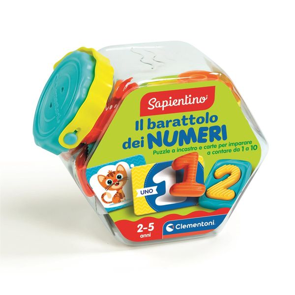 Clementoni - il barattolo singolo dei numeri - 16492 - SAPIENTINO
