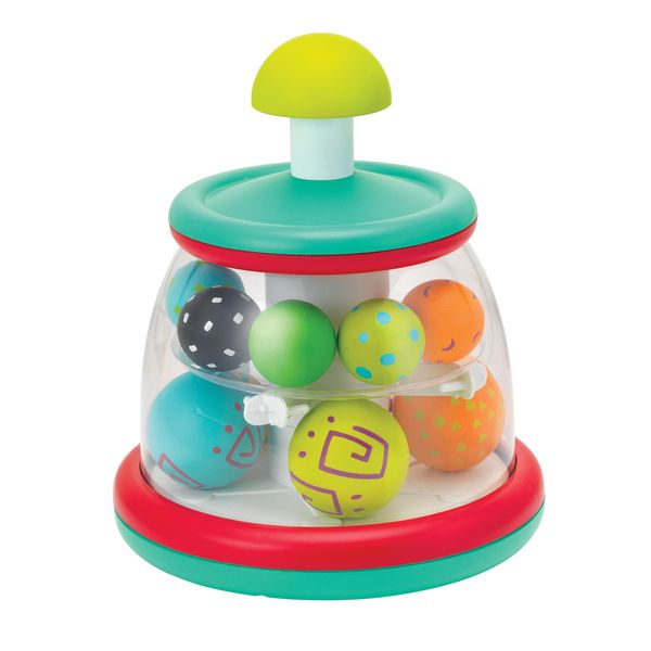Trottola colorata con palline - gioco sensoriale e divertente - 6m+ - B-KIDS