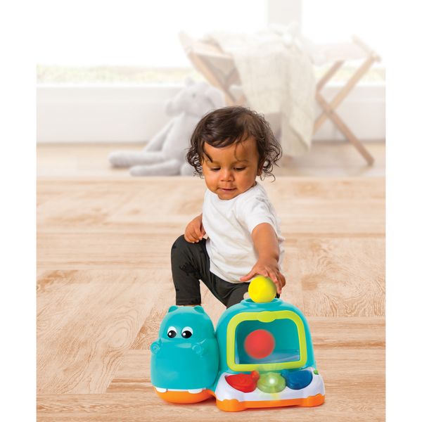 Hippo-poppin’ piano pal - ippopotamo musicale con palline e luci - 12m+ - INFANTINO